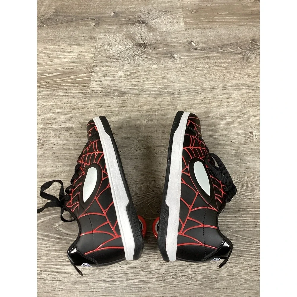 HEELYS MARVEL MILES MORALES SPLIT SPIDERMAN Black Red White Youth SIZE 7